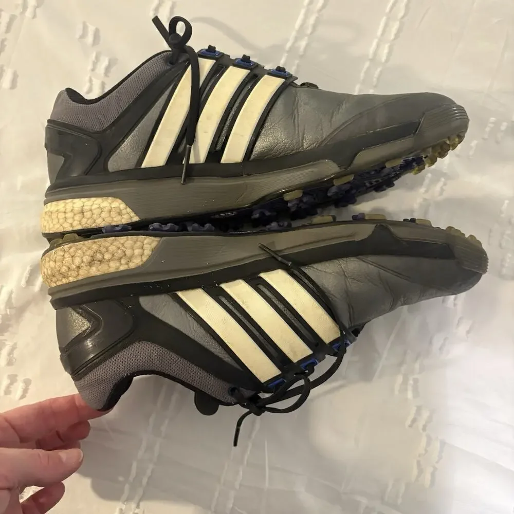 Adidas Adipower Boost Soft Spike Golf Shoes Black Leather Men’s Size 9